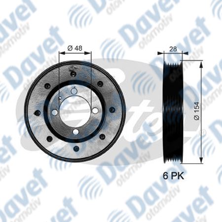 GATES TVD1029 Krank Kasnagi Opel Astra G H Corsa C Meriva A Combo 1.7 Cdti  ####
